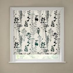 Meadow Blackout Roller Blind - 2ft - Black.